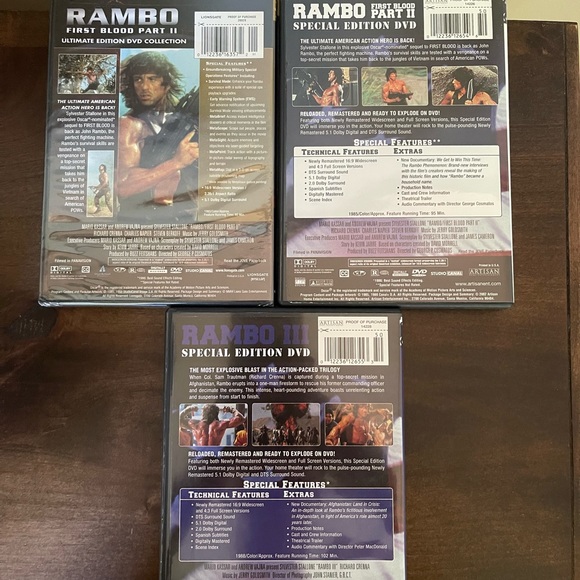 NEW Rambo DVD Collection - Picture 2 of 3